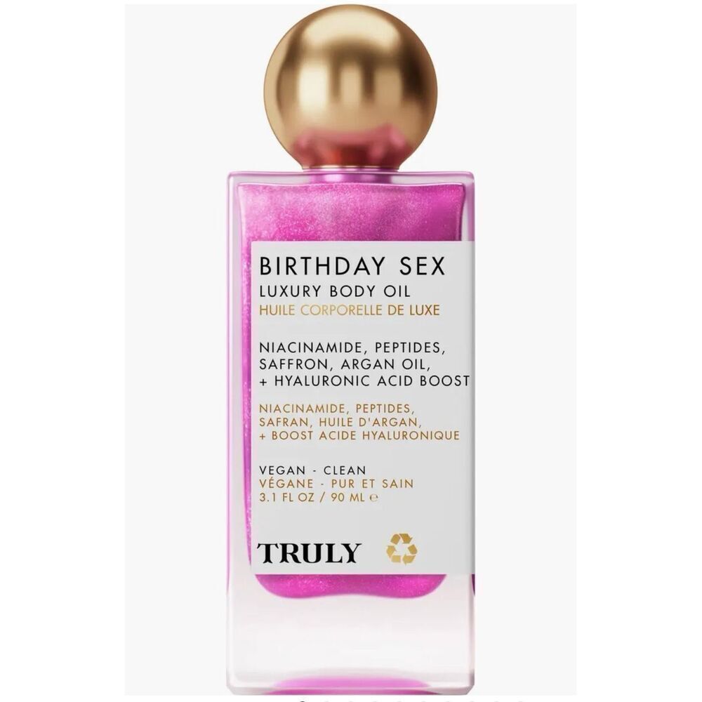 TRULY - NWT - Birthday Sex Luxury Body Oil. Full Size 3.1 fl. oz. NO BOX!